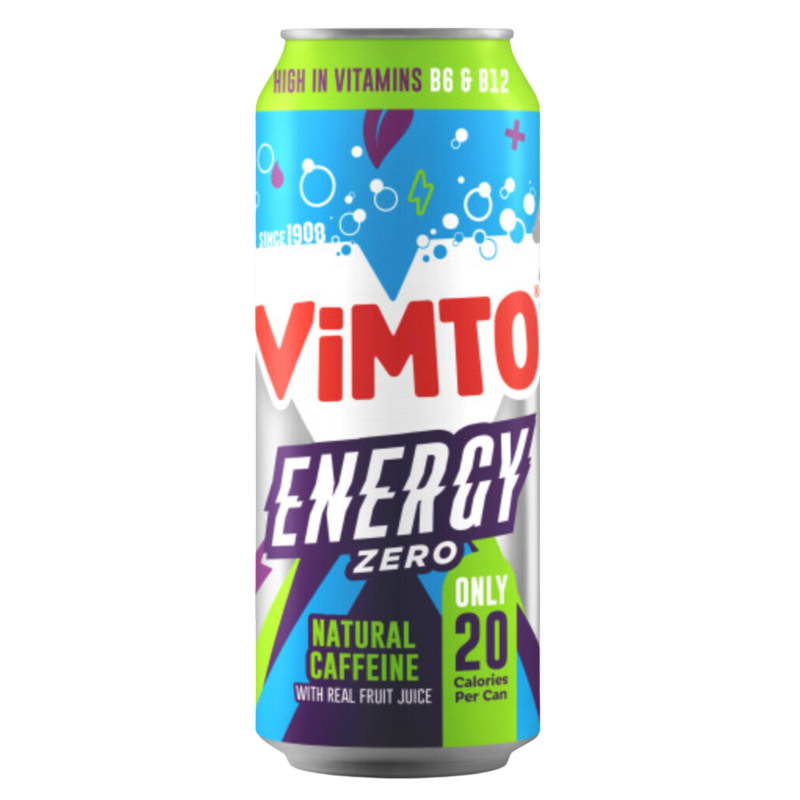 Vimto Original Real Fruit Energy Drink with No Added Sugar, 500ml
