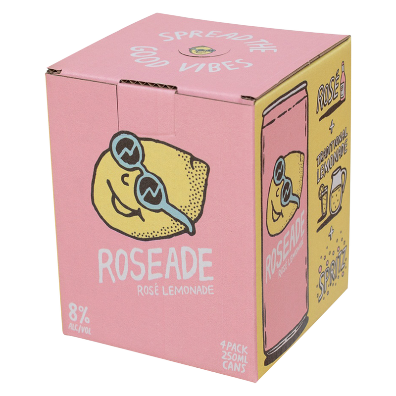 Roseade Rose Lemonade 4pk 8oz Can 8.0% ABV