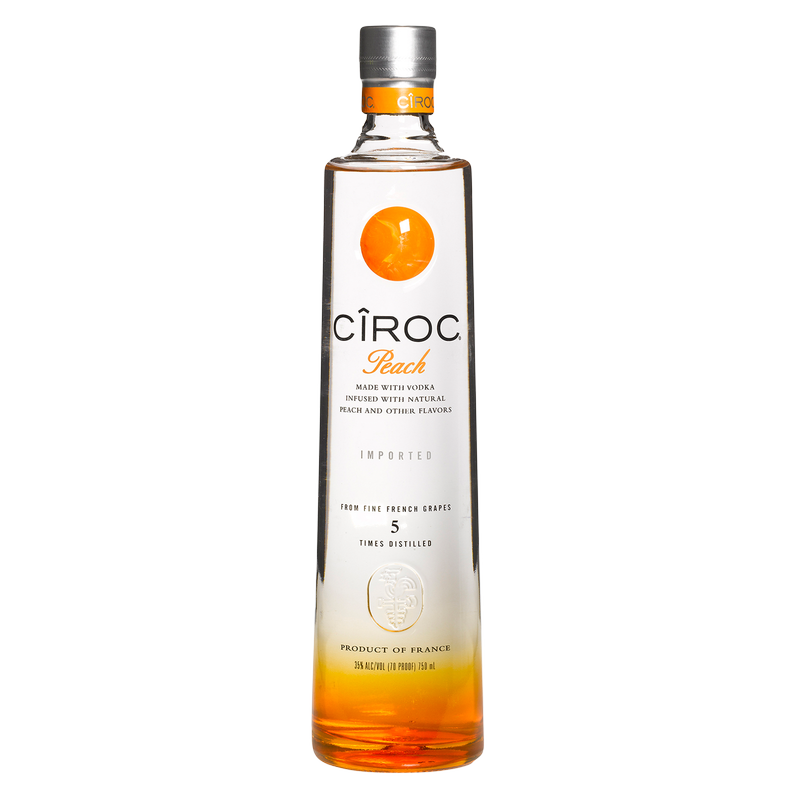 Ciroc Peach Vodka 750ml (70 Proof)