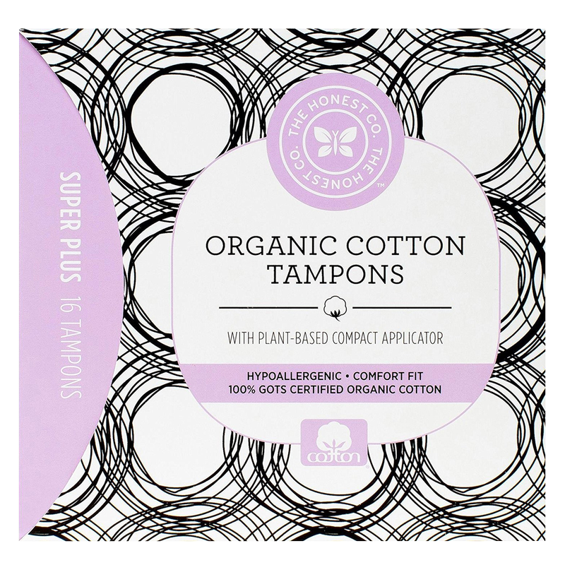 The Honest Company Organic Cotton Tampons Super Plus 16ct