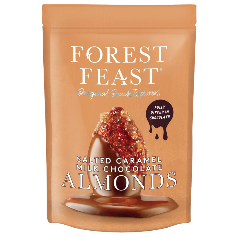 Forest Feast Salted Caramel Milk Chocolate Almonds, 120g