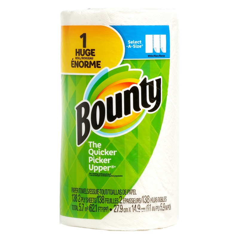 Bounty HUGE Roll Select-A-Size Paper Towels 138 Sheets