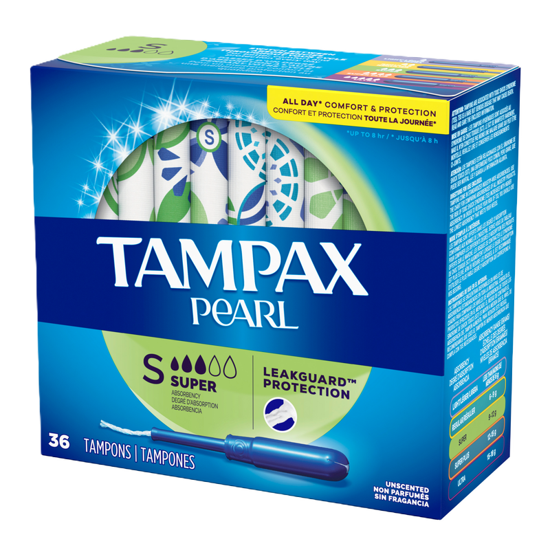 Tampax Pearl Super Tampons 36 ct Health fast delivery by App or Online
