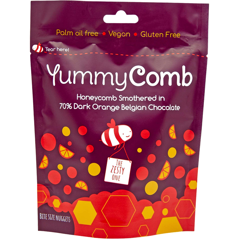 YummyComb Dark Orange 70% Chocolate Pouch, 100g