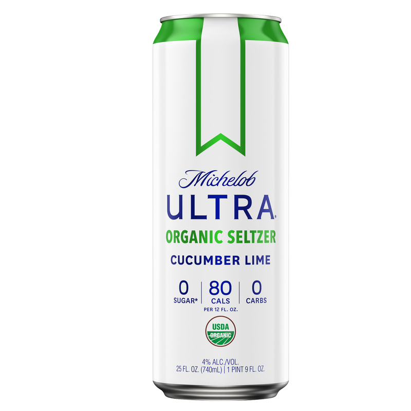 Michelob Ultra Organic Seltzer Cucumber Lime Single 25oz Can