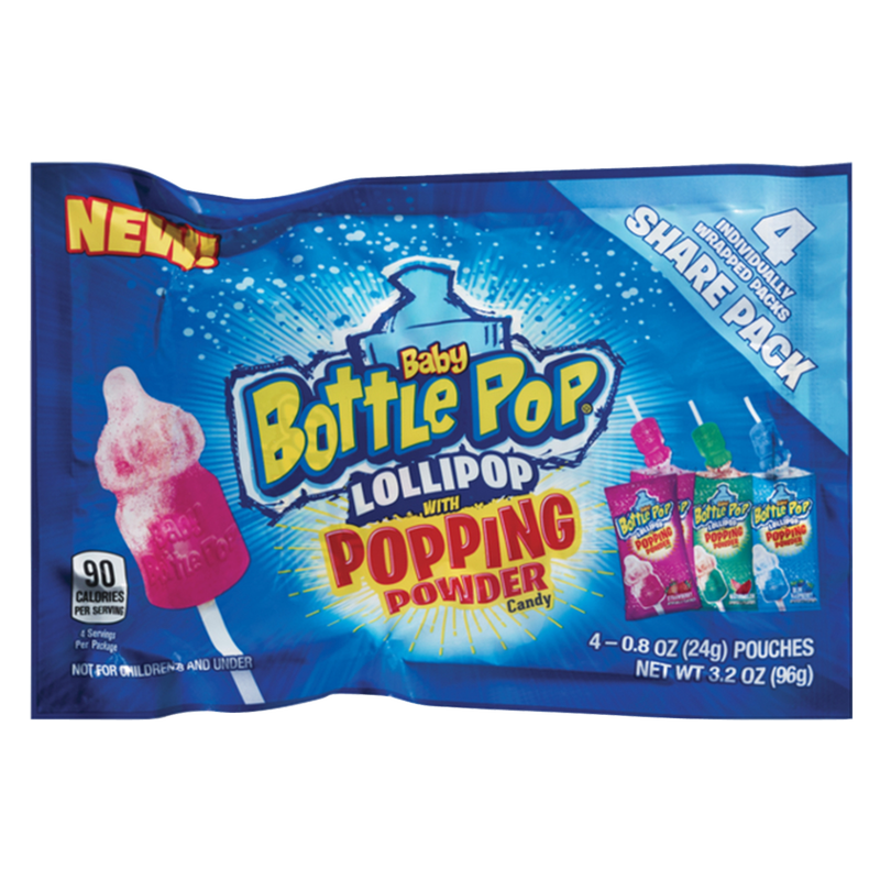 Baby Bottle Pop Lollipop with Popping Powder 3.2oz