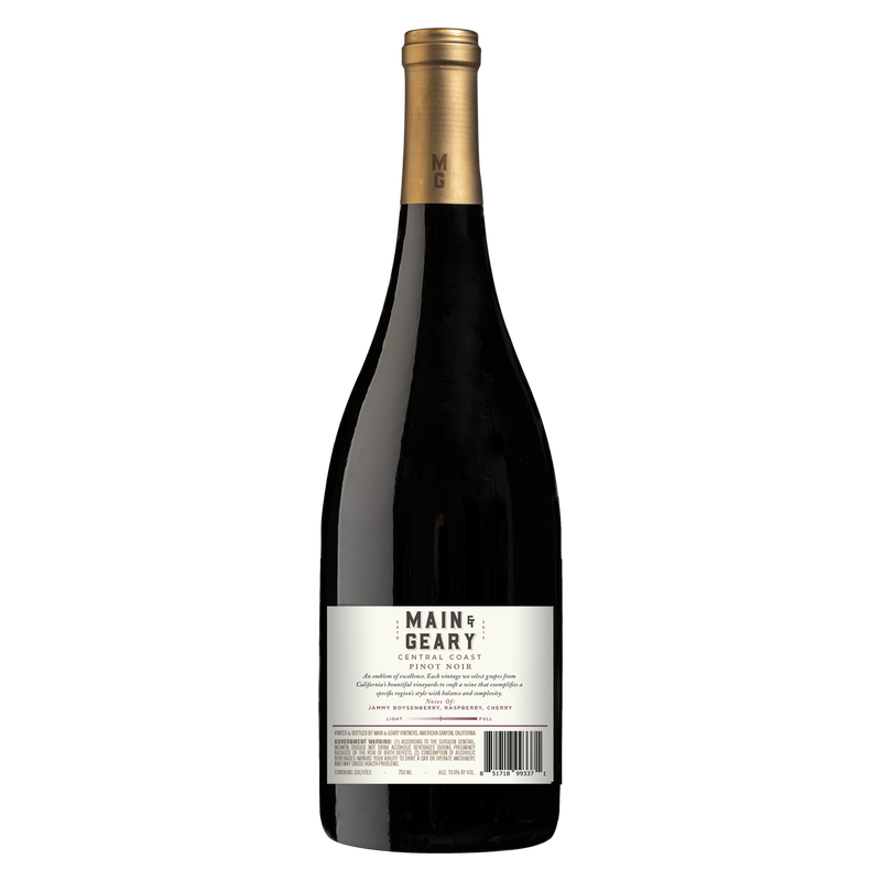 Main & Geary Pinot Noir 750ml