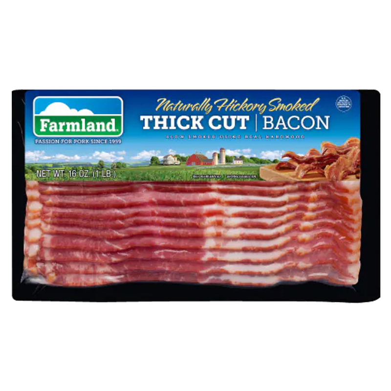 Farmland Naturally Hickory Smoked Thick Cut Bacon - 16oz