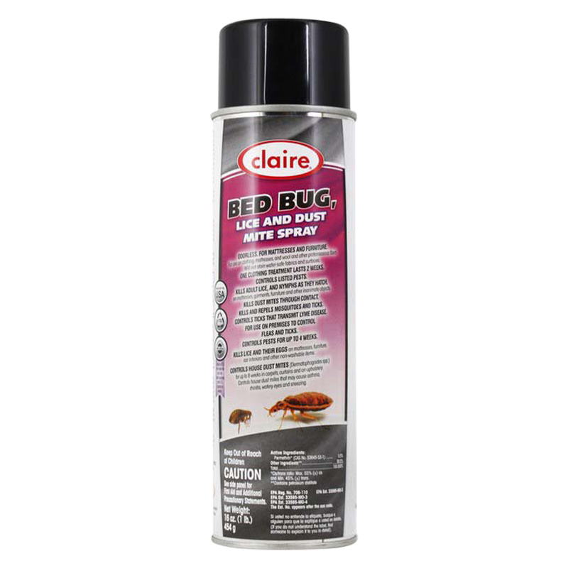 Claire Bed Bug, Dust Mite, and Lice Spray 16oz