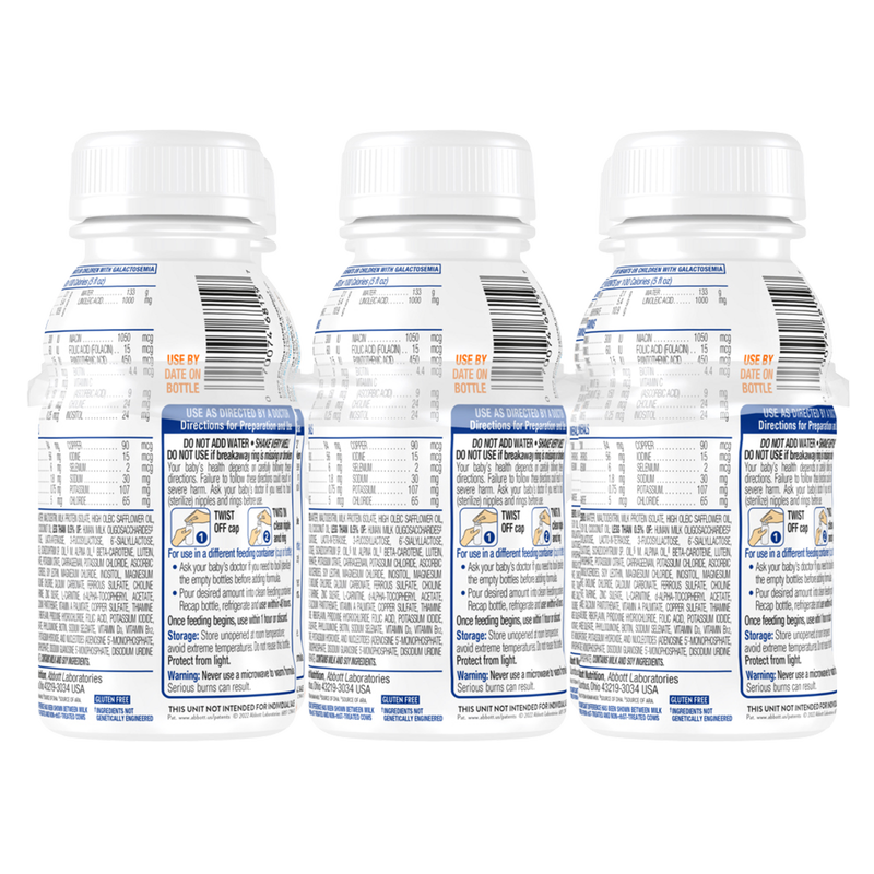 Similac 360 Total Care Sensitive Non-GMO Ready to Feed Infant Formula Bottles 8 fl oz 6ct