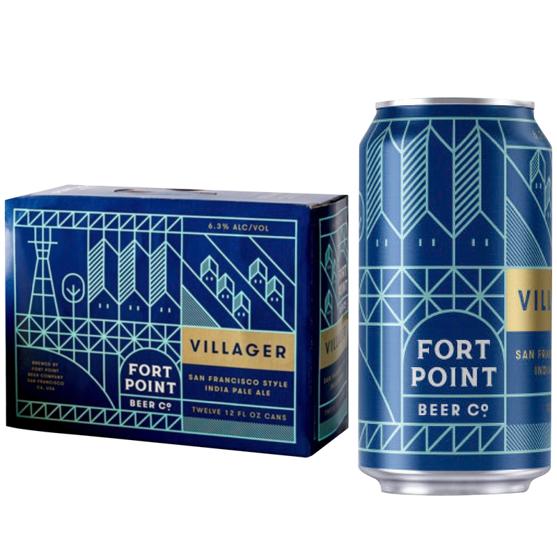 Fort Point Villager IPA 12pk 12oz Can 6.3% ABV