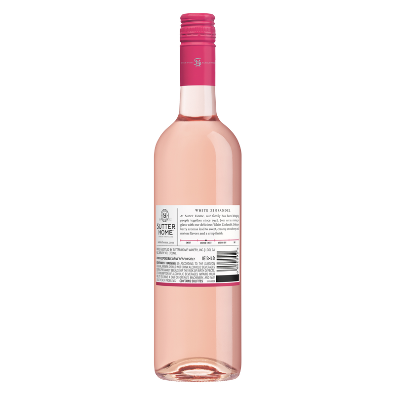 Sutter Home White Zinfandel 750 ml Alcohol fast delivery by App or Online