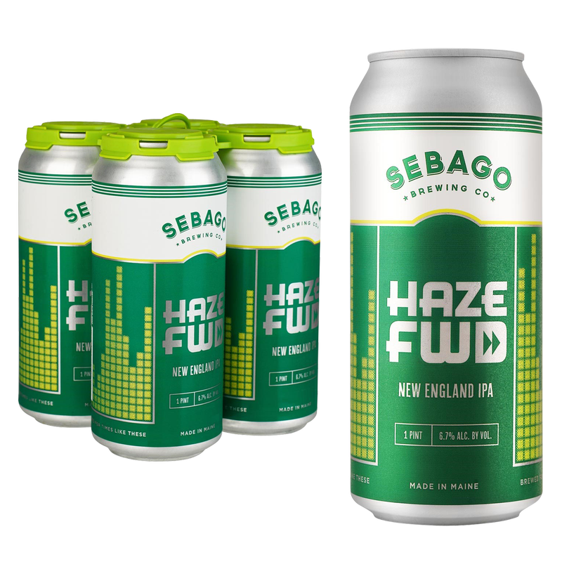 Sebago Brewing Haze FWD IPA 4pk 16oz Can 6.7% ABV