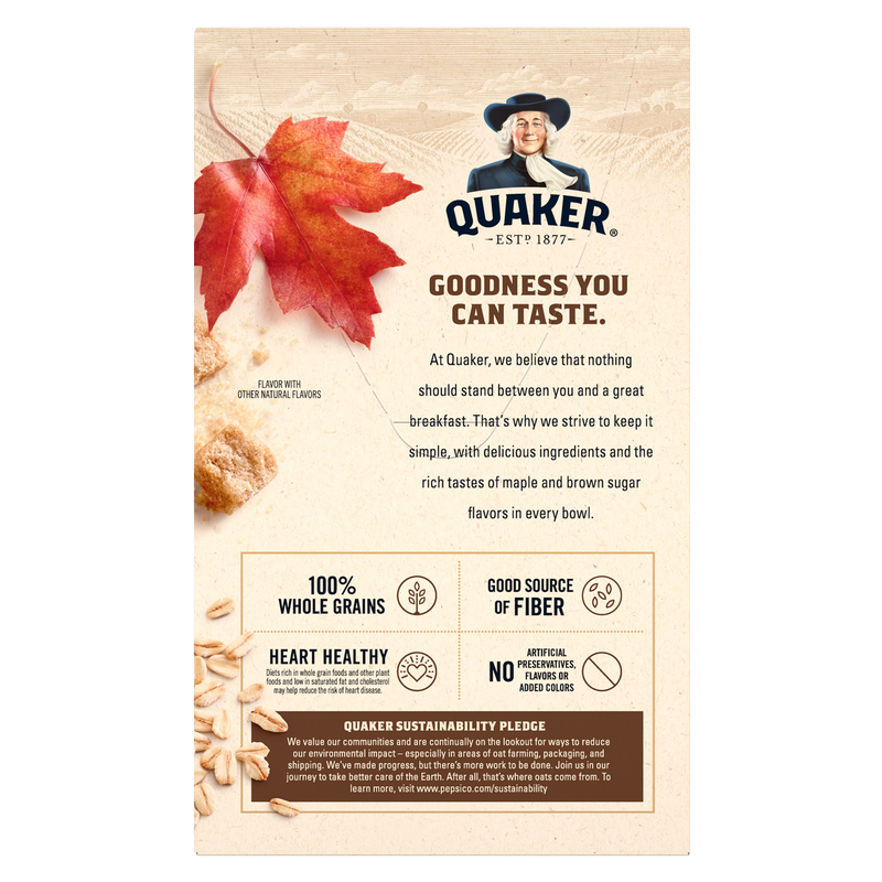 Quaker Instant Oatmeal Maple & Brown Sugar 8ct