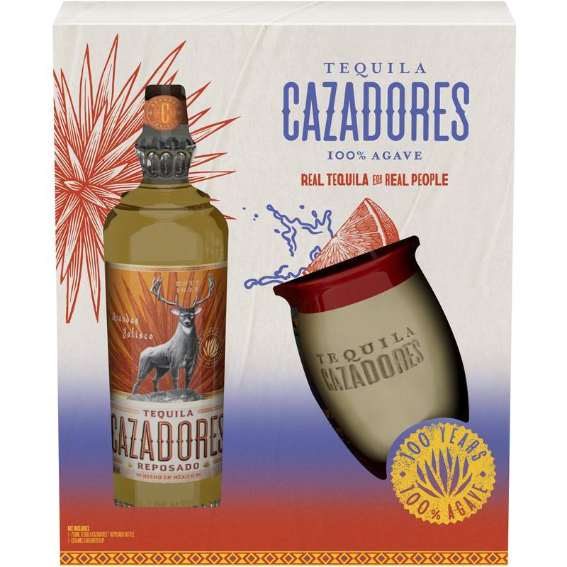 Cazadores Reposado Tequila Gift Set 750ml (80 Proof)