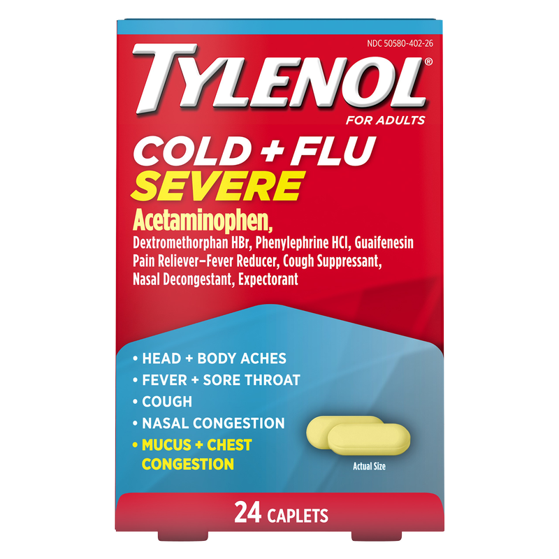 Tylenol Cold & Flu Severe Caplets 24ct