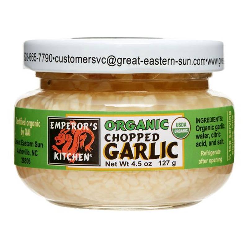 Emperor's Kitchen Organic Chopped Garlic 4.5oz