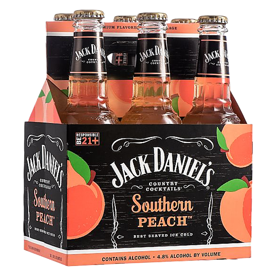 Jack Daniels Southern Peach 6pk 10oz Can Alcohol Fast Delivery By App Or Online