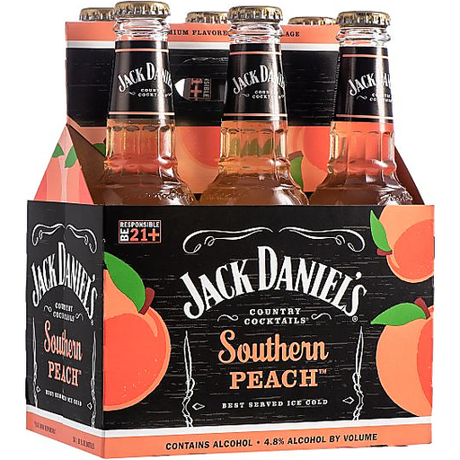 Jack Daniels Southern Peach 6pk 10oz Can