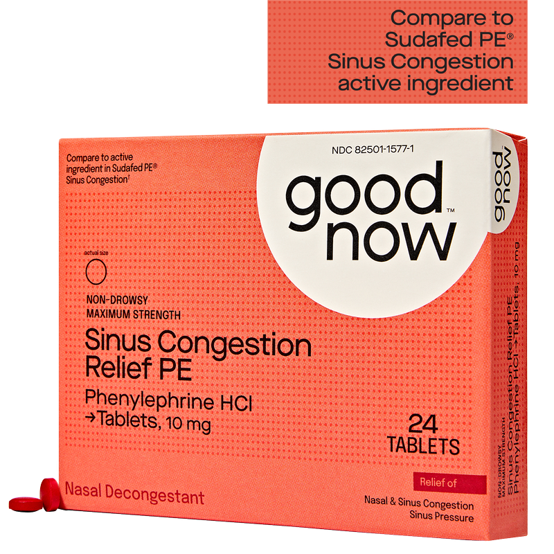 Goodnow Maximum Strength Sinus Congestion Relief PE 24 tablets