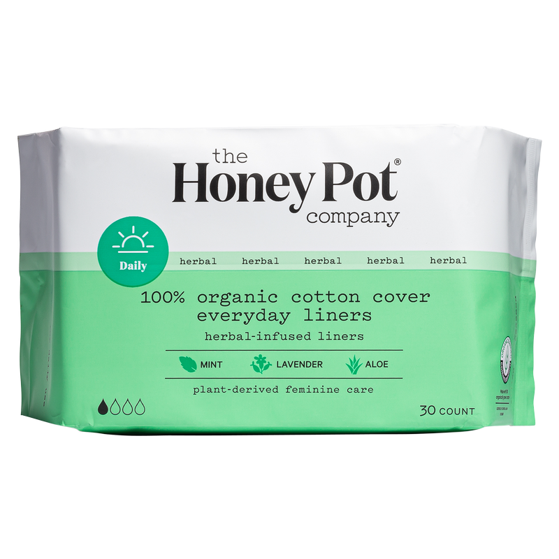 The Honey Pot Everyday Herbal Pantiliners 30ct