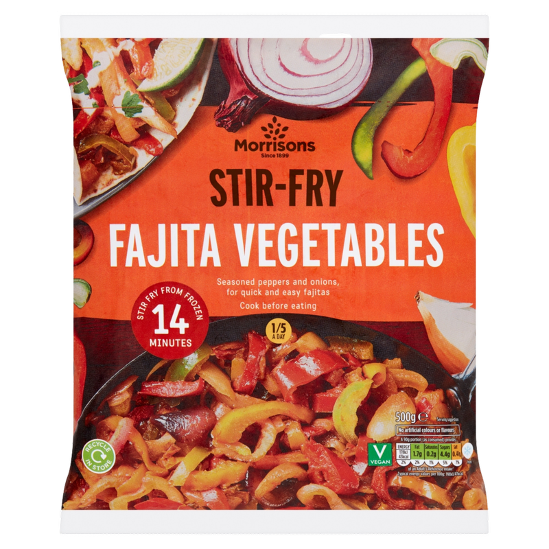 Morrisons Stir Fry Fajita Vegetable Mix, 500g