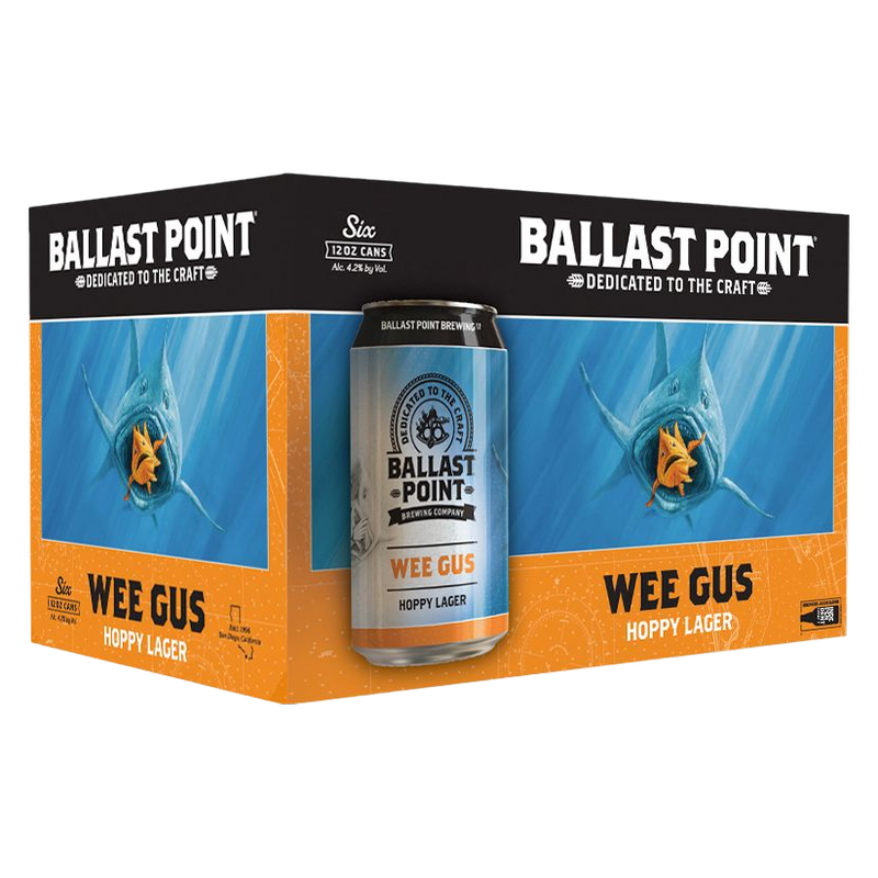 Ballast Point Brewing Co. Wee Gus Hoppy Lager 6pk 12oz