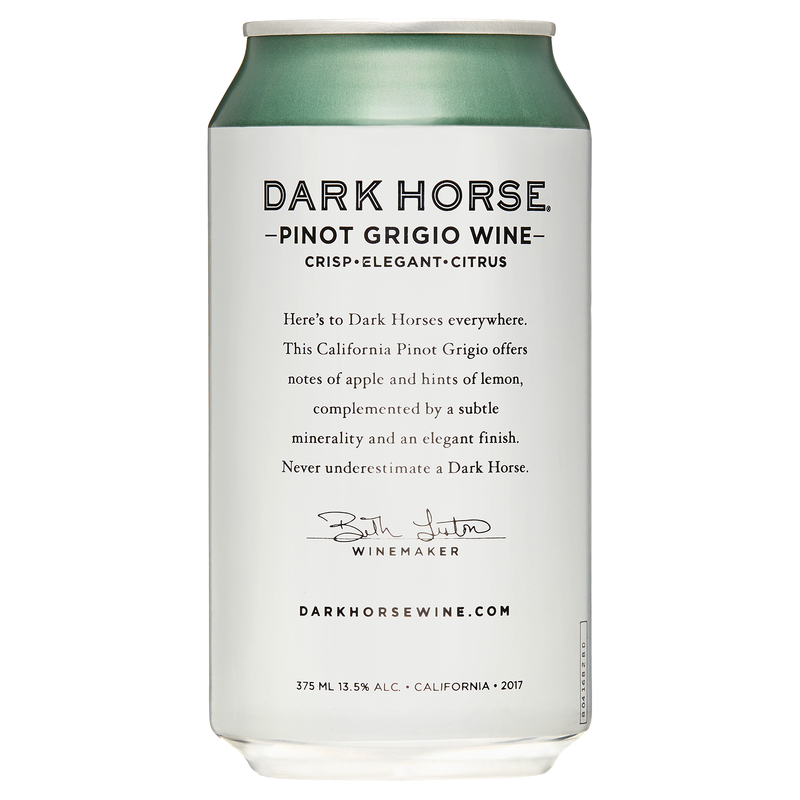 Dark Horse Pinot Grigio 375 ml Can