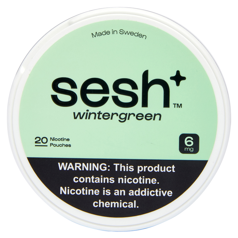 Sesh+ Wintergreen Nicotine Pouch 6mg