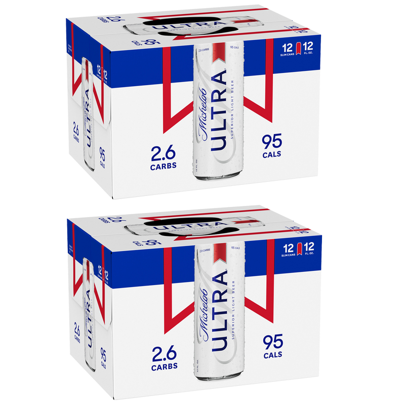 2 FOR BUNDLE Michelob Ultra 12pk 12oz Can 4.2% ABV