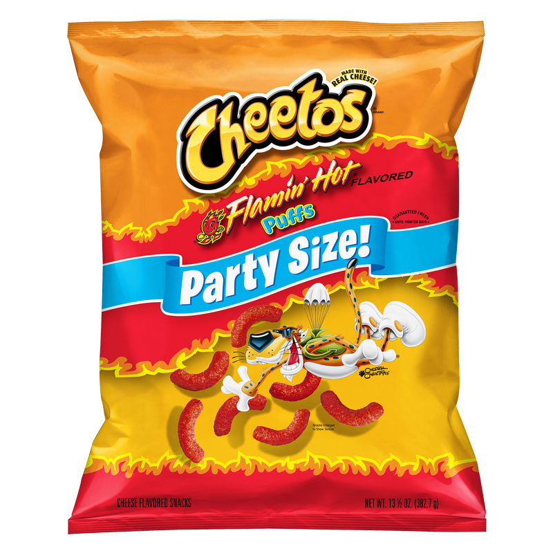 Cheetos Flamin Hot Puffs Party Size 13.5oz