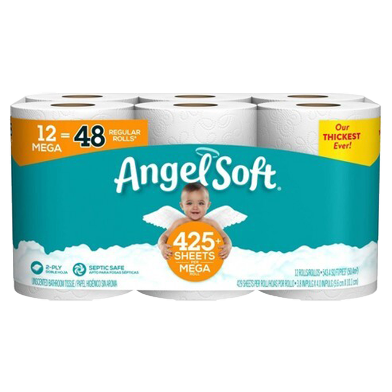 Angel Soft Bath Tissue 12ct