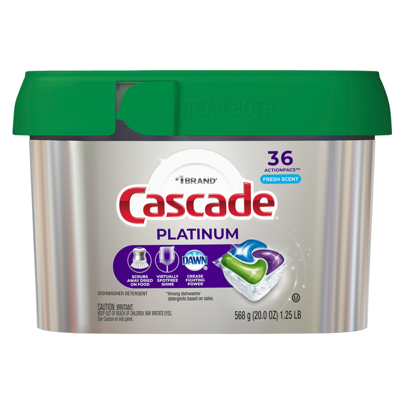 Cascade Platinum Dishwasher Detergent Pods Fresh 36ct
