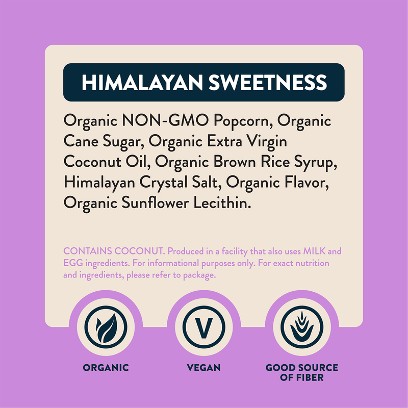 LesserEvil Himalayan Sweetness Organic Popcorn 7oz