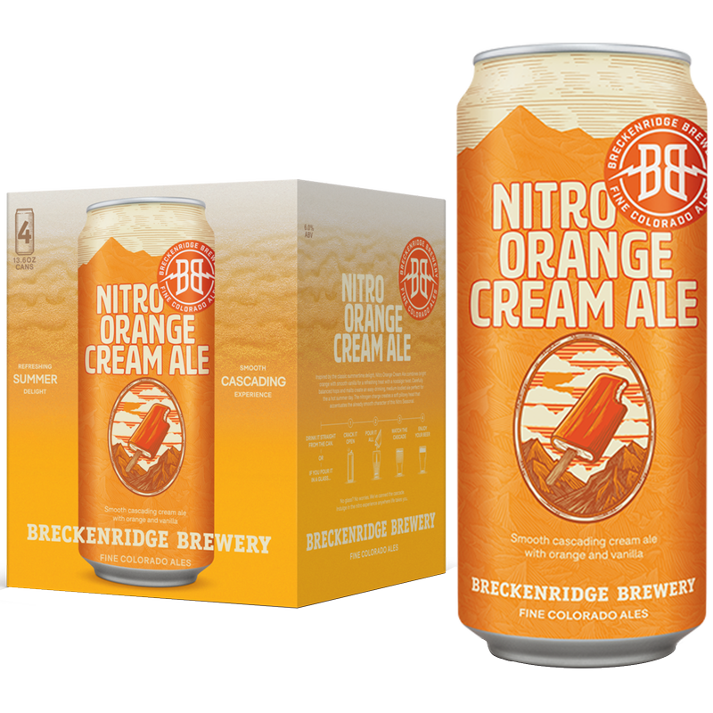 Breckenridge Nitro Orange Cream Ale 4pk 16oz Can 5.5% ABV