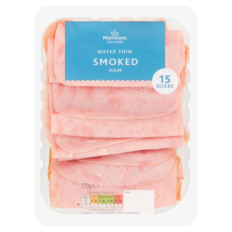 Morrisons Wafer Thin Smoked Ham, 170g