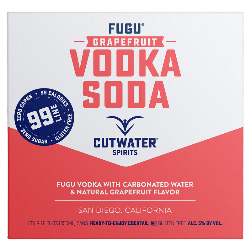 Cutwater Grapefruit Vodka Soda 4pk 12oz can 5% ABV