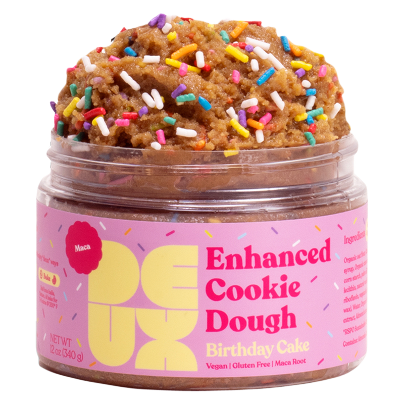 DEUX Enhanced Birthday Cake Cookie Dough; Mood Boost 12oz