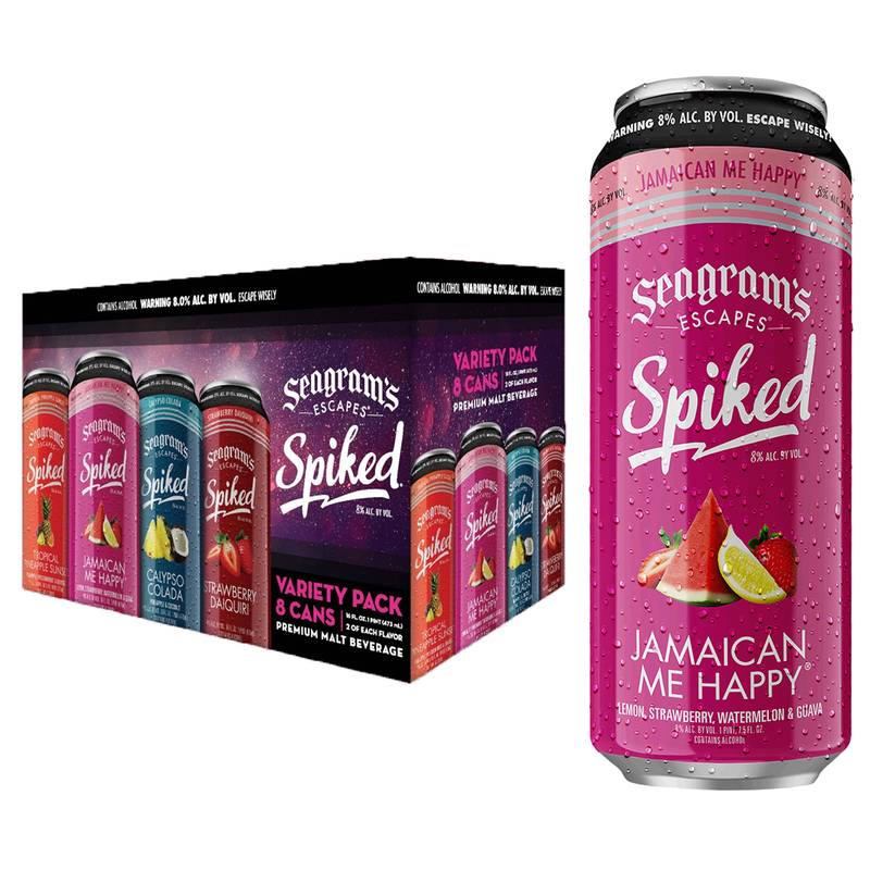Seagram's Spiked Variety 8pk 16oz Can 8.0% ABV