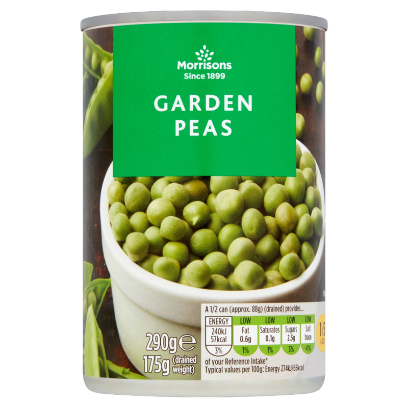 Morrisons Garden Peas, 290g