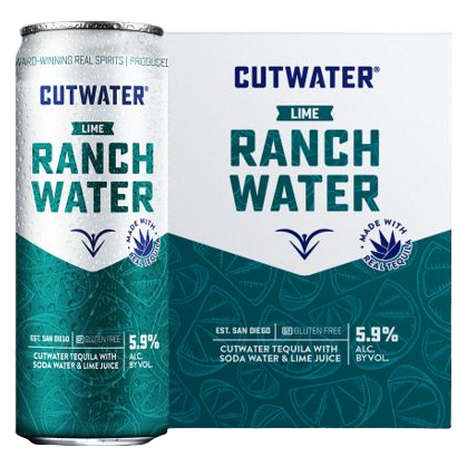 Cutwater Lime Ranch Water 4pk 12oz Cans