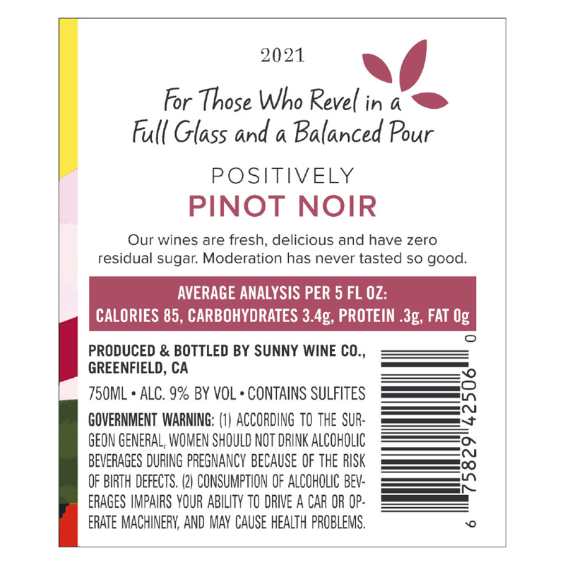 Sunny with a Chance of Flowers Pinot Noir (750 ML)