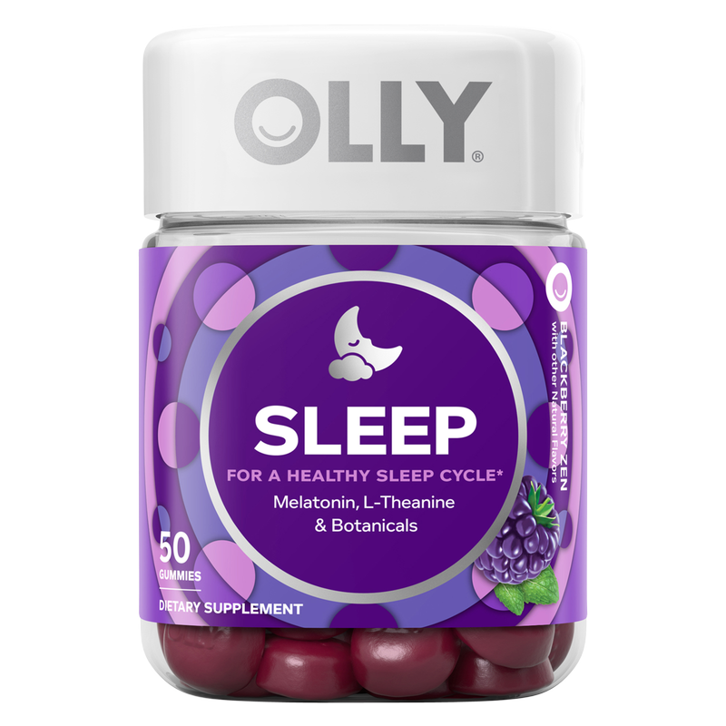 OLLY Melatonin Sleep Gummies Blackberry Zen 3mg 50ct