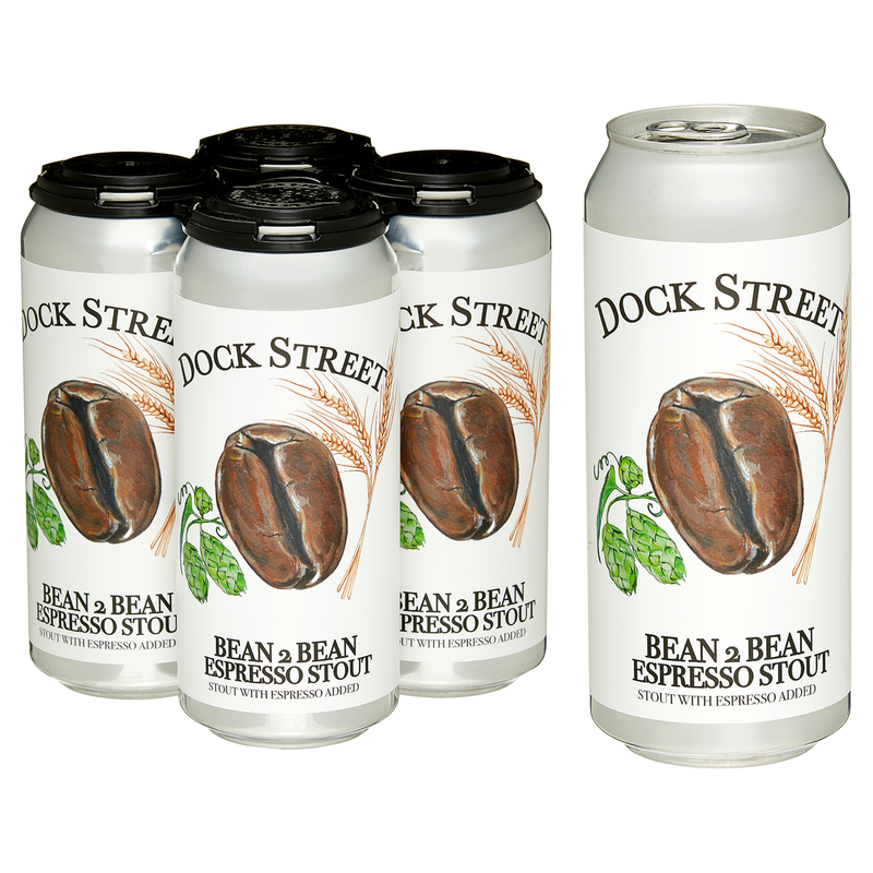 Dock Street Bean2Bean Espresso Stout 4pk 16oz Can 6.0% ABV