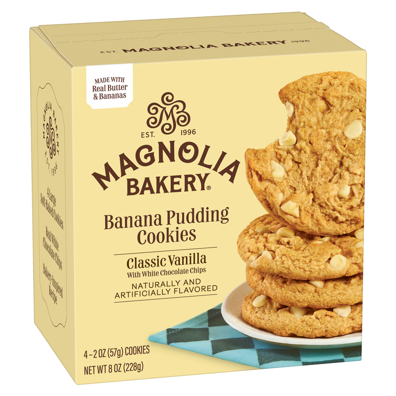 Magnolia Bakery Banana Pudding Cookies Classic Vanilla With White