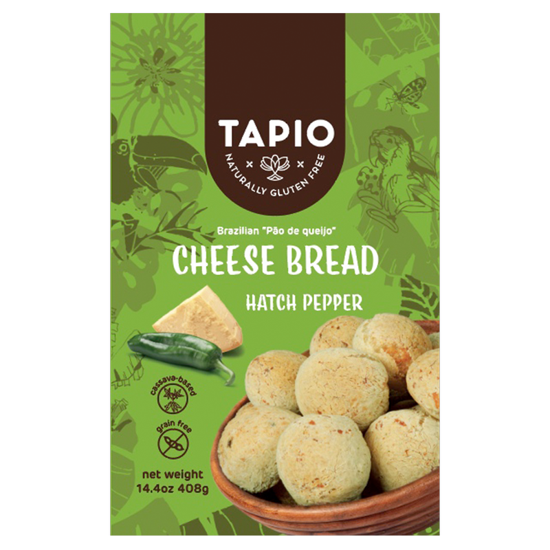 Tapio Brazilian Cheese Bread Hatch Chile Pepper 12ct