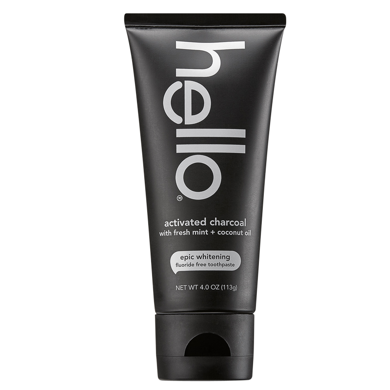 Hello Activated Charcoal Whitening Fluoride Free Toothpaste 4oz