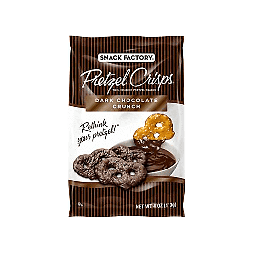 Snack Factory Pretzel Crisps Dark Chocolate Crunch 4oz
