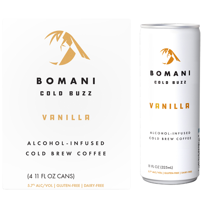 BOMANI Cold Buzz Vanilla Hard Coffee 4pk 11oz Can 5.7% ABV