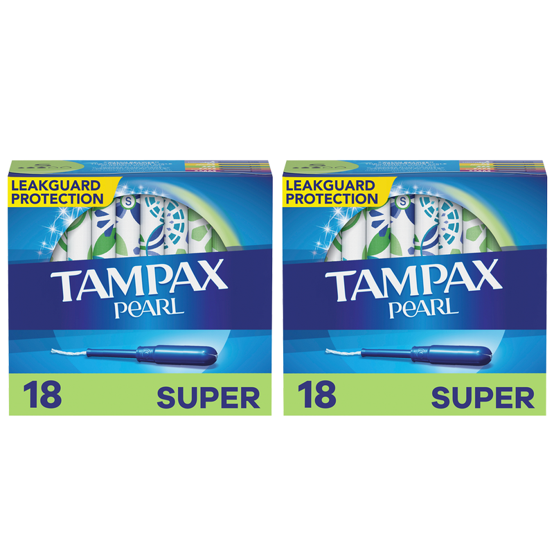 Tampax Pearl Plastic Tampons Super Unscented 36ct